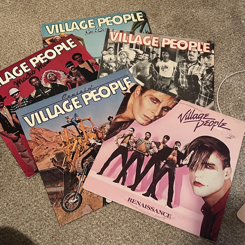 Village People Vinyl Record Collection / 5 Albums 70’s 80’s